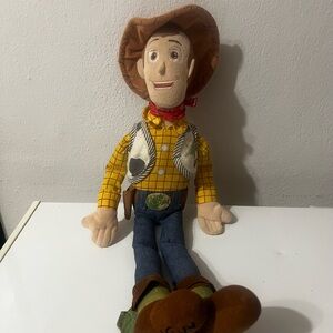Disney Pixar Toy Story 19” Sheriff Woody Plush Toy Vintage Soft Stuffed Doll